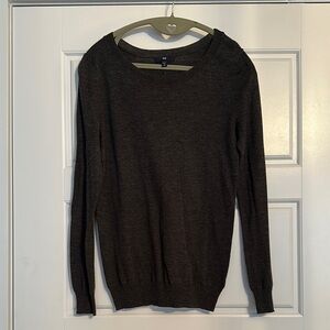 GAP Black Crew Neck Sweater Essential Knit